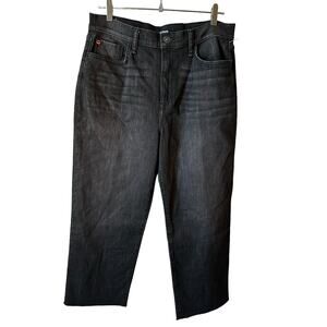 Hudson Jeans New Women's NOA High Rise Straight Crop Jeans Black Size 32 Casual